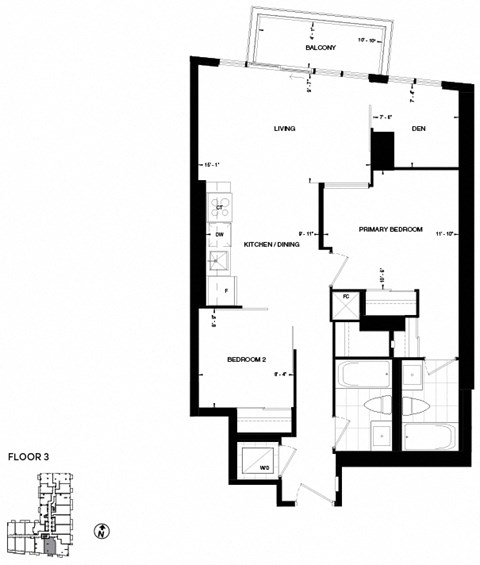 floor plan of the first level of the house